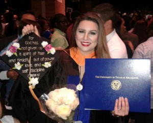 Adrienne's nursing graduation cap