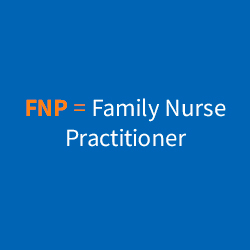 FNP = Family Nurse Practitioner Icon.
